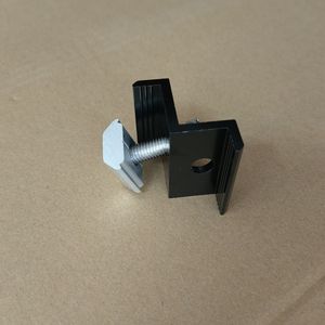 Đen khung 30mm 35mm tấm pin mặt trời kết thúc giữa Kẹp Giữa cho PV mô-đun năng lượng mặt trời mái nhà mặt đất gắn kết hệ thống - Product Image 2