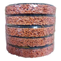 Disque de ponçage orange haute performance avec abrasif céramique pour une élimination rapide des matériaux