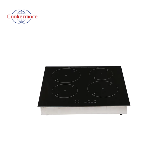 Built-In Four Burners Electric Infrared Cooker Battery Power Stainless Steel Housing Portable Touch Control Hotpot Function Home