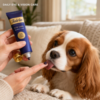 Pasta Nutrisi Perawatan Mata Lutein Blueberry untuk Anjing Formula Premium Antioksidan 5 Lapis 30g 60g 120g Label Pribadi