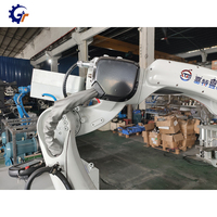 Robot industrial de 6 ejes de acero de soldadura robótica de vigas metálicas con controlador