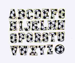 Patchs thermocollants en chenille à bordure dorée pailletée de 7,5 cm/3 pouces, lettres et chiffres pour football, basketball, baseball, softball, rugby - Product Image 4