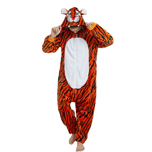 Pyjama une Pièce Animaux en Flanelle pour Adultes et Enfants, Stitch Bleu, Dessin Animé, <span class=keywords><strong>Jeu</strong></span> <span class=keywords><strong>de</strong></span> Rôle, Pyjama Familial à Capuche, Vêtements d'Intérieur, Vente en Gros et au Détail - Product Image 3