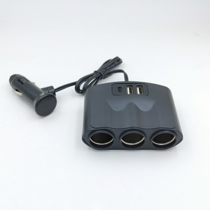 Dc12v <span class=keywords><strong>3</strong></span> cách xe Thuốc lá nhẹ hơn ổ cắm với 5V 2.4A Loại C USB sạc - Product Image 2