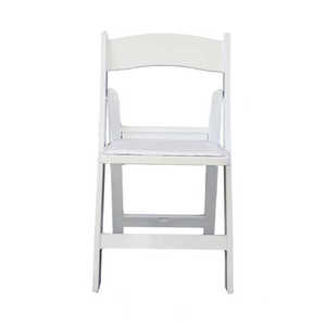 Chất lượng hàng đầu bán buôn có thể gập lại ghế đám cưới tổ chức sự kiện kim loại Wimbledon vườn Ghế nhựa trắng gấp ghế ngoài trời - Product Image 6