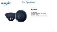 Speaker Midrange GMINJOO Aluminium Basket 3.5 Inch 40W 4 Ohm untuk Sistem Komponen 3 Way OEM