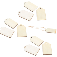 Étiquettes cadeaux en bois brut non finies, personnalisées, 100 pièces, pour travaux manuels DIY