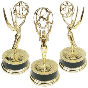 39cm Platinum Emmy & Grammy Die-Cast Metal Award Cup Official Style Music TV Honors Sculpture Base antique gravée au laser - Product Image 6