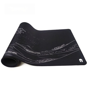 FX <b>Custom</b> Eco-friendly Large Black Gaming Mouse Pad Polyester Fabric Anti-Slip Rubber Neoprene <b>Desk</b> <b>Mat</b> Gaming Mouse Pad - Product Image 1