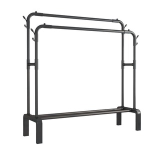 Gao Wenhai Séchoir à linge rectangulaire double barre sur pied avec roulettes pour la maison et le salon - Product Image 1