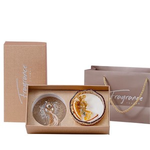 <b>Flower</b> Mo Amber Scented Candle Gift Box Round Flameless <b>Diffuser</b> Luxury Home Decor Birthday Gift - Product Image 2