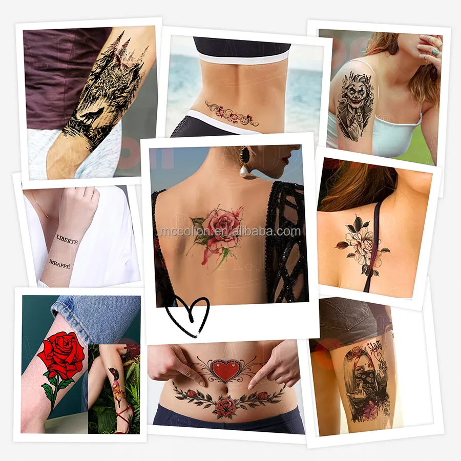 Bedrukbaar Tattoo Papier Tijdelijke Waterslide Clear Inkjet Laser Tattoo Papier Voor Body Art