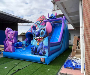 Castillo Inflable Stitch con Obstáculos, Castillo Inflable para Brincar - Product Image 1