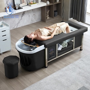 Baño de pies Salón de belleza Muebles Masaje tailandés Silla de pedicura de lujo Champú Cabeza japonesa Cama de spa - Product Image 2