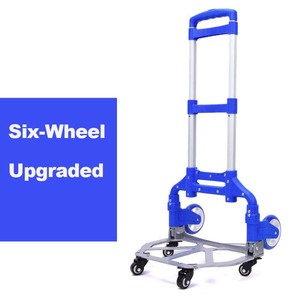 Xe đẩy tay gấp gọn 2/6 bánh để vận chuyển hàng hó<span class=keywords><strong>a</strong></span>, xe kéo nhỏ, xe đẩy hành lý dùng cho nhà và văn phòng - Product Image 4