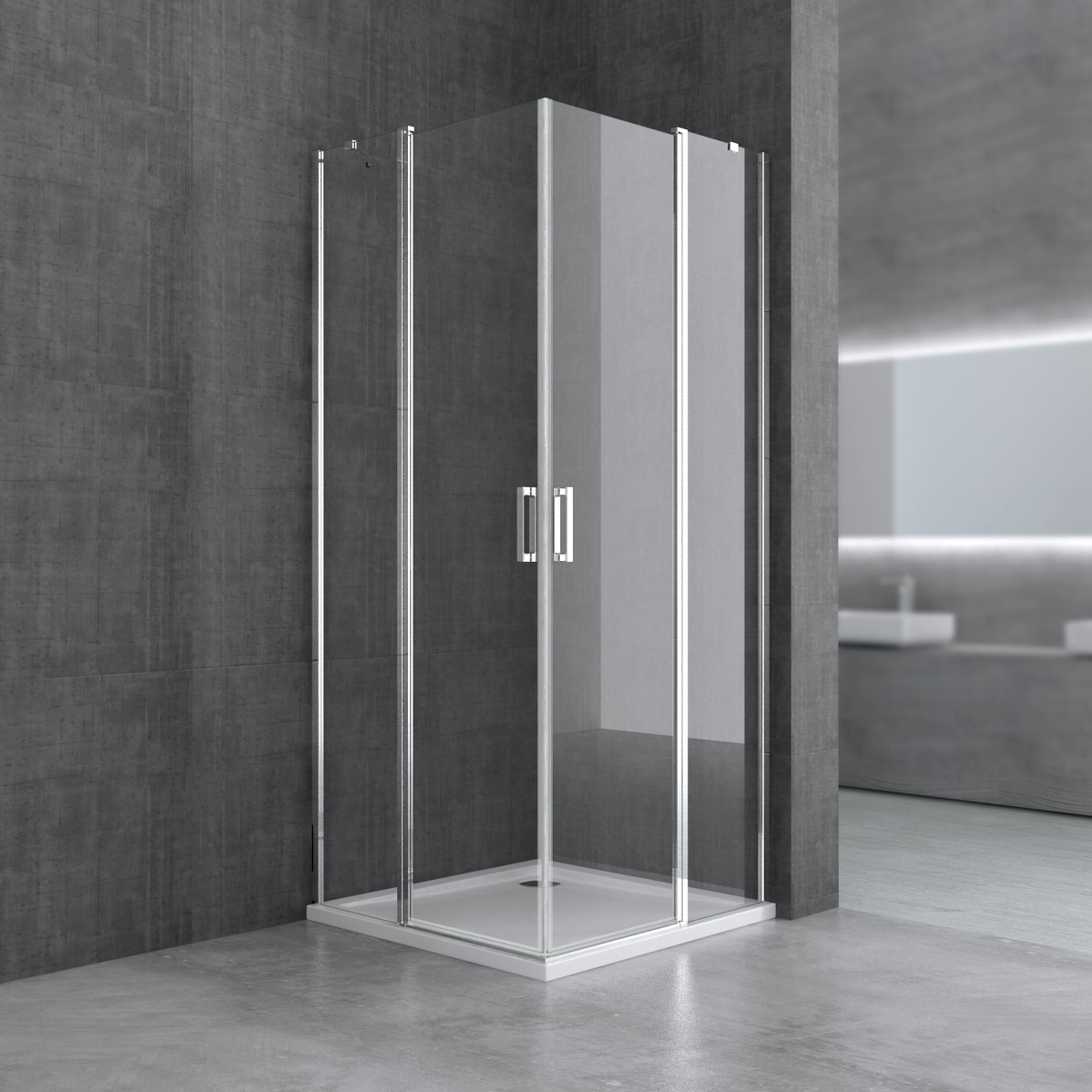 Лидер продаж 2022, Высококачественная универсальная дверь из закаленного стекла для ванной комнаты, кухни, офиса