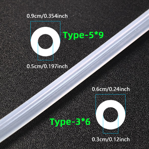 Manguera flexible de silicona transparente, espesor de pared de 2,4 mm, para máquinas de café, espumadores de leche, dispensadores de agua, vasos, pajitas - Product Image 2