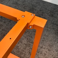 Table de formation fixe pour bureau, salle de conférence, école, salle de classe, atelier, bureau d'étude, plateau en bois durable, pieds en métal