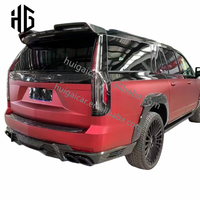 Kit de carrosserie LD Style pour Cadillac Escalade Carbon Fiber Front Lip Rear Diffuser Spoiler Hood Grill Wide Body Kit