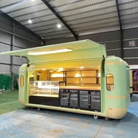 Remorque alimentaire capsule personnalisée, chariot alimentaire au design de porte européenne, café mobile