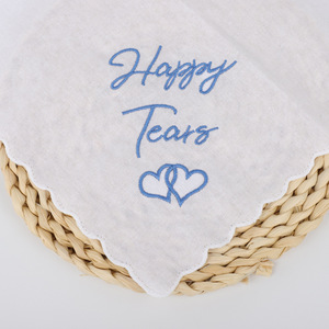 <span class=keywords><strong>Pañuelo</strong></span> de boda blanco <span class=keywords><strong>bordado</strong></span> <span class=keywords><strong>personalizado</strong></span> de China al por mayor/pañuelos - Product Image 2