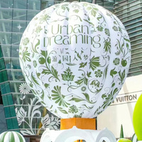 Grand ballon gonflable personnalisé avec logo ascendant Ballon à air chaud rougeoyant de dessin animé Ballon à air chaud nuage publicitaire