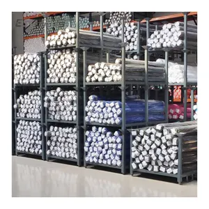 Factory direct customized powder coated removable heavy duty textile roll storage fabric rack