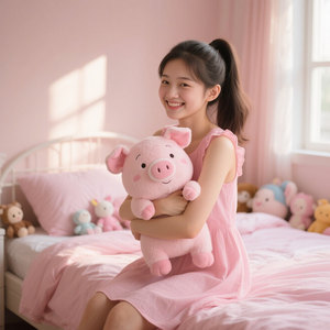 Nhà Máy Tùy Chỉnh Màu Hồng Lợn Nhà Máy Bán Hàng Trực Tiếp Nhồi Bông Lợn Tất Cả Các Loạt Lợn Búp Bê - Product Image 1