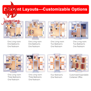 Hiện đại 2 phòng ngủ prefab nhỏ nhà di động mở rộng container sống sẵn sàng để tàu Mini tiểu nhà làm từ thép - Product Image 4