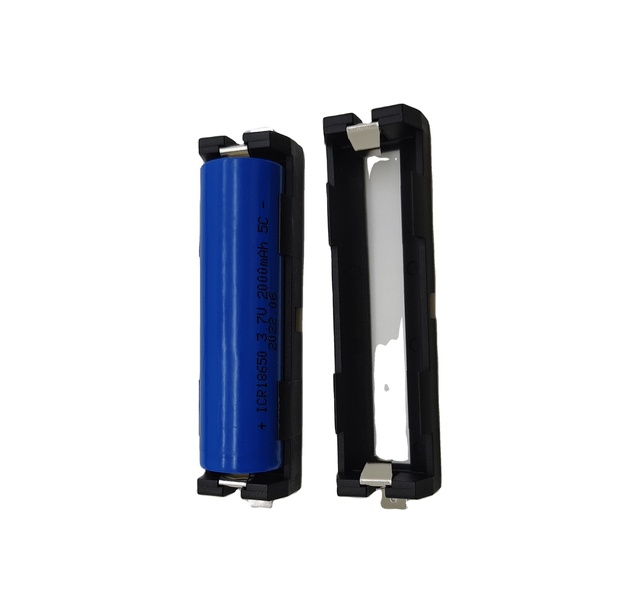 New Grade Quality 18650 Li-Ion Battery Box 2/3 Sections Holder Pin Cover PP Material CE/ROHS Certified 1 Year Warranty 500+