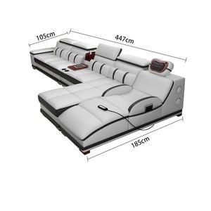 Sofás Modernos <span class=keywords><strong>Baratos</strong></span> en Forma <span class=keywords><strong>de</strong></span> L, <span class=keywords><strong>de</strong></span> Cuero Blanco <span class=keywords><strong>de</strong></span> Lujo, con Función <span class=keywords><strong>de</strong></span> Masaje, Conjunto <span class=keywords><strong>de</strong></span> Sofás Seccionales <span class=keywords><strong>de</strong></span> Esquina para Sala <span class=keywords><strong>de</strong></span> Estar - Product Image 5