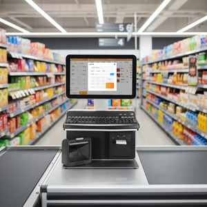 Terminal de caisse tout-en-un OEM 14 pouces avec imprimante NFC, scanner et logiciel SDK pour magasin de détail - Product Image 1