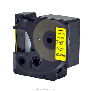 19mm negro sobre amarillo 45808 Compatible para <span class=keywords><strong>DYMO</strong></span> D1 de etiquetas portátil labelmanager etiqueta de la impresora - Product Image 2