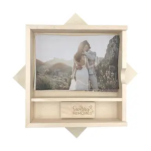 YONANSON Wedding Wood USB Flash Drive customized wooden photo box for wedding wooden wedding photo album