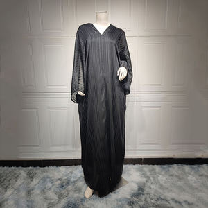 ชุดเดรสมุสลิมสำหรับผู้หญิงชุดเดรสผ้าซาตินแบบสุภาพเรียบร้อยจากตุรกี - Product Image 6