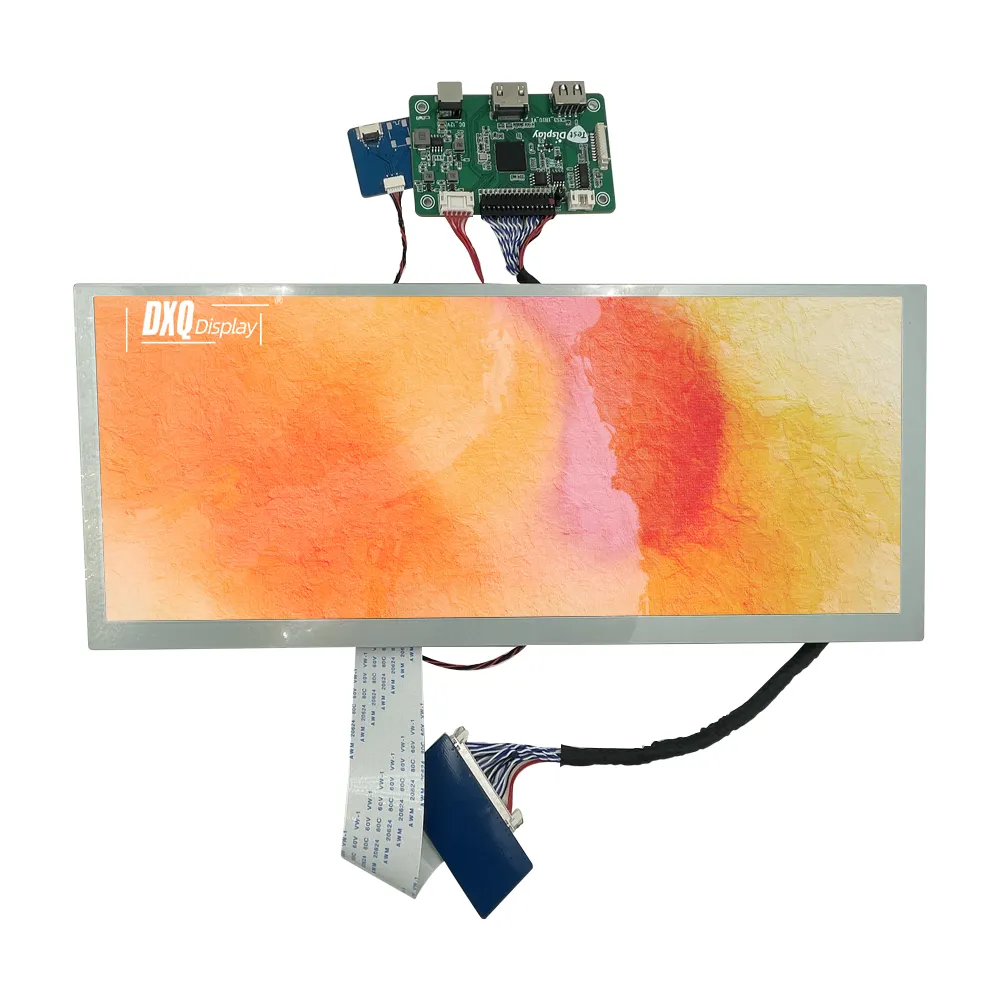 12.3 inç TFT 1920x720 Panel LVDS Bar reklam Lcd ekran otomotiv 12.3 "araba Lcd ekran Android Lcd ekran için araba