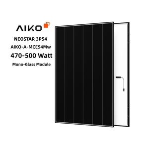 แผงโซลาร์เซลล์ Aiko Neostar 3P54 รุ่น Mce54Mw ชนิด N-Type ABC Cell กำลังไฟ 470-500 วัตต์ โมโนกลาส โมดูล PV AIKO-A-MCE54Mw ประสิทธิภาพสูง 25.0% C - Product Image 3