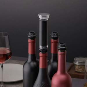 Tapón de Vino Personalizado de Plástico para Champán y Vino Tinto, Recuerdo de Boda, Tapón de Vino de Acero Inoxidable al Vacío para Grabar con Láser el Logotipo - Product Image 2