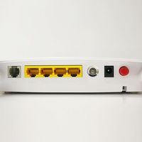 Routeur WiFi double bande Zikun ZC-521T XPON ONT AC2100 4GE 2 VoIP avec prise en charge CATV, configuration facile, modem FTTH