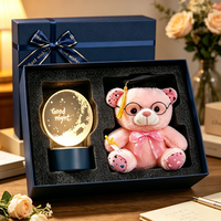 Coffret cadeau de remise de diplôme personnalisé avec logo, comprenant un ours de remise de diplôme et une veilleuse LED, pour les cadeaux de fête de remise de diplôme