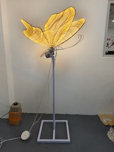 Farfalla decorativa per eventi con luce a LED farfalla in movimento <span class=keywords><strong>bianca</strong></span> gialla aperta e vicina per la decorazione della fase di matrimonio - Product Image 5