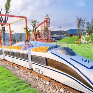 Attraction en plein air pour adultes Train électrique à vendre Parc d'attractions Track Train Sightse - Product Image 2