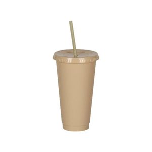 Gobelet en PP <span class=keywords><strong>de</strong></span> 700 ml (24 oz) grande capacité avec couvercle à clip, design tendance et créatif, logo disponible, pour café glacé et smoothies - Product Image 4