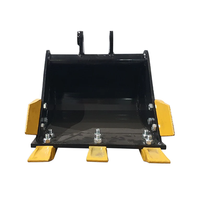 Seau de 600mm Seau de 24 "avec dent pour accessoires de mini excavatrice de 1 tonne 2 tonnes