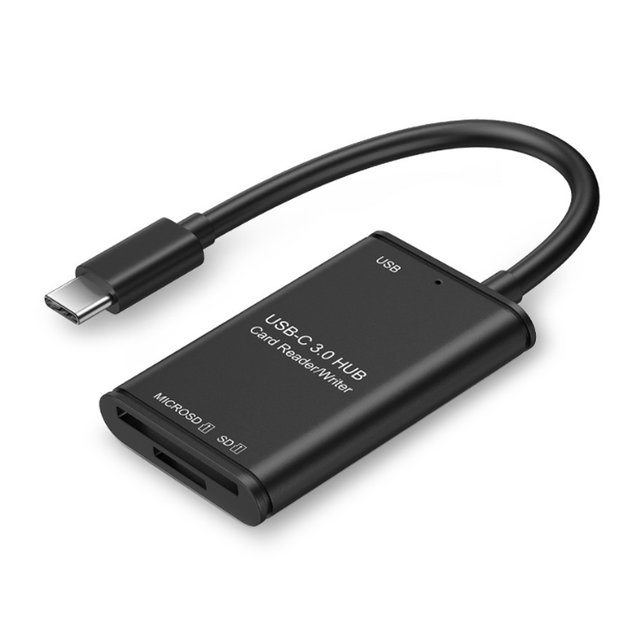 3 in 1 USB Type C Hub Fast Speed Data Transferex Card Reader Pansion Adapter for USB OTG TF / CF / SD / Memory