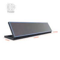 P2.5 P3 P4 P5 P6 P8 P10 affichage LED extérieur étanche polychrome 3300x740 panneau LED Double face