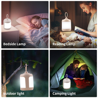 Lanterne de camping LED à batterie rechargeable, lumière blanche, étanche, lampe torche portable pour la randonnée/le camping