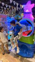 Manèges interactifs pour enfants à 2 joueurs, grande roue en fibre de verre, machine à bascule, musique, jeu de contrôle à pièces