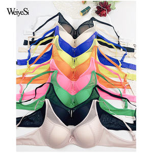 Weiyesi, Conjunto de Brasier Push-Up y Bragas, Brasier Sin Costuras para Mujer, Ropa Interior de Malla, Tallas Grandes C y <span class=keywords><strong>D</strong></span> - Product Image 6