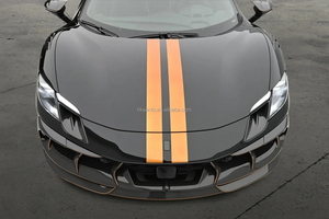 ชุดแต่งตัวถังคาร์บอนไฟเบอร์แบบแห้ง MSY Style สำหรับ Ferrari 296 กันชนหน้า ฝากระโปรง สเกิร์ตข้าง ชุดแต่งเพิ่มสมรรถนะด้านอากาศพลศาสตร์ อัพเกรดภายนอก - Product Image 5